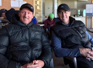 Watching Glenorchy Open in Tassie wintery weather with Darren Cahill
